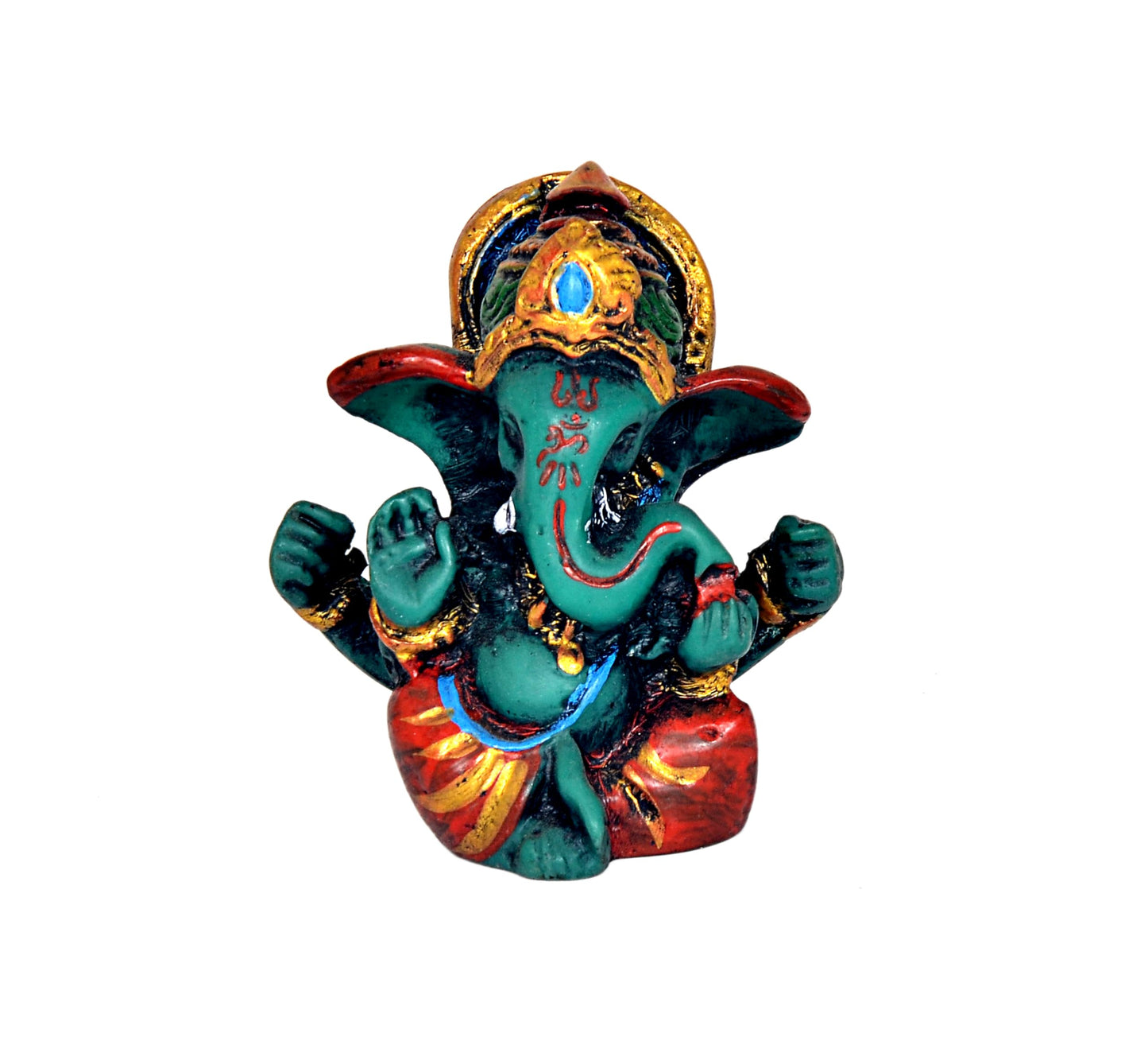 AONA Resin Lord Ganesha Ganpati Statue Idol Murti, Height : 6 cm