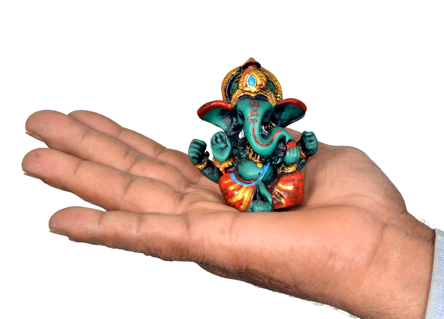 AONA Resin Lord Ganesha Ganpati Statue Idol Murti, Height : 6 cm