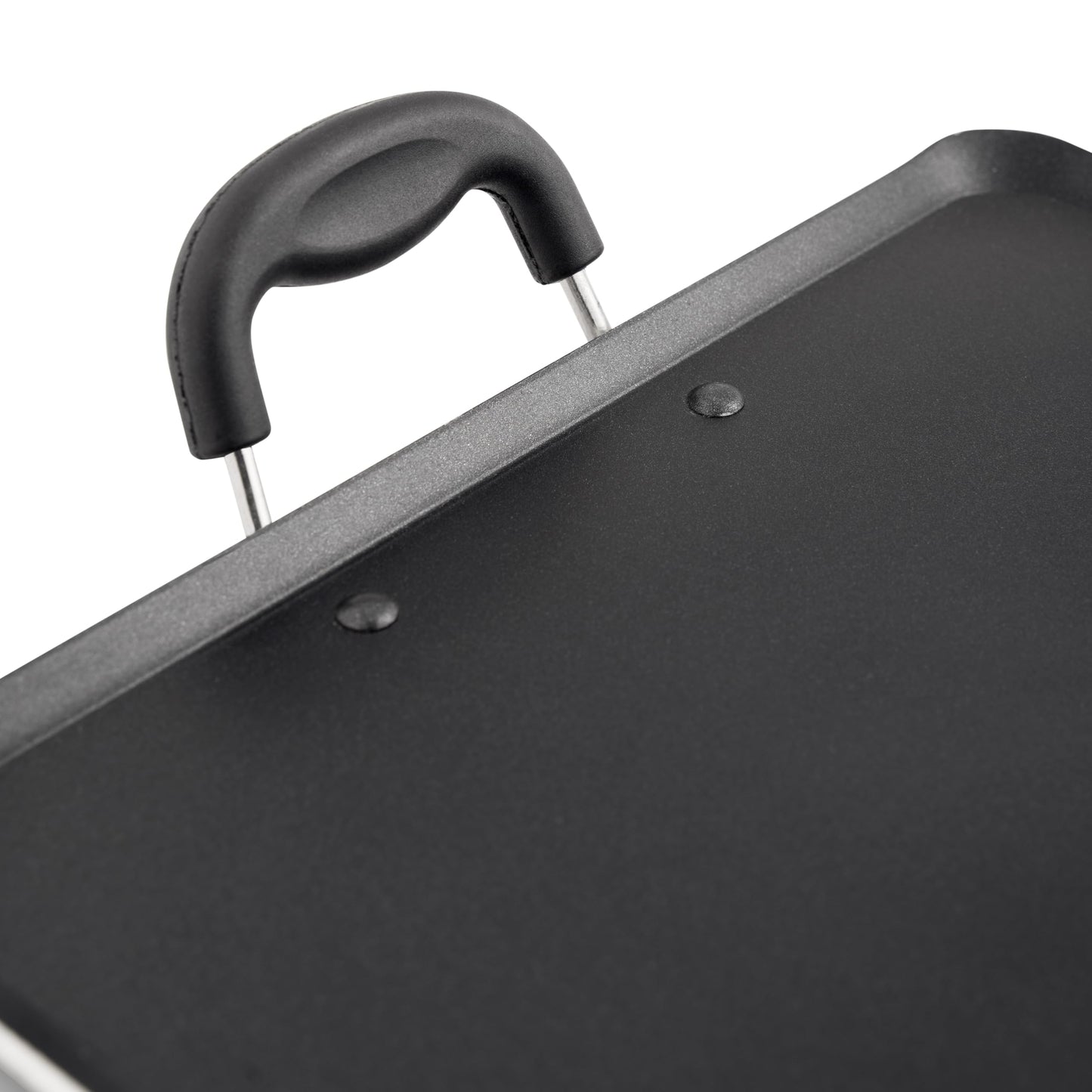 Blueberry's Nonstick Tawa, Dosa Roti Chapati Pathiri Tawa, Large Rectangular Aluminium Body, 38cm x 33cm with 4mm Thickness -Black (Pathiri Tawa)