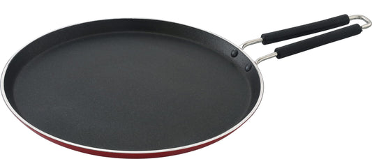 SOWBAGHYA Non Stick Xtra Large Dosa Tawa - Red | Thickness: 4 mm | Dia: 305 mm | 3Layer Whitford Coating | Non Induction