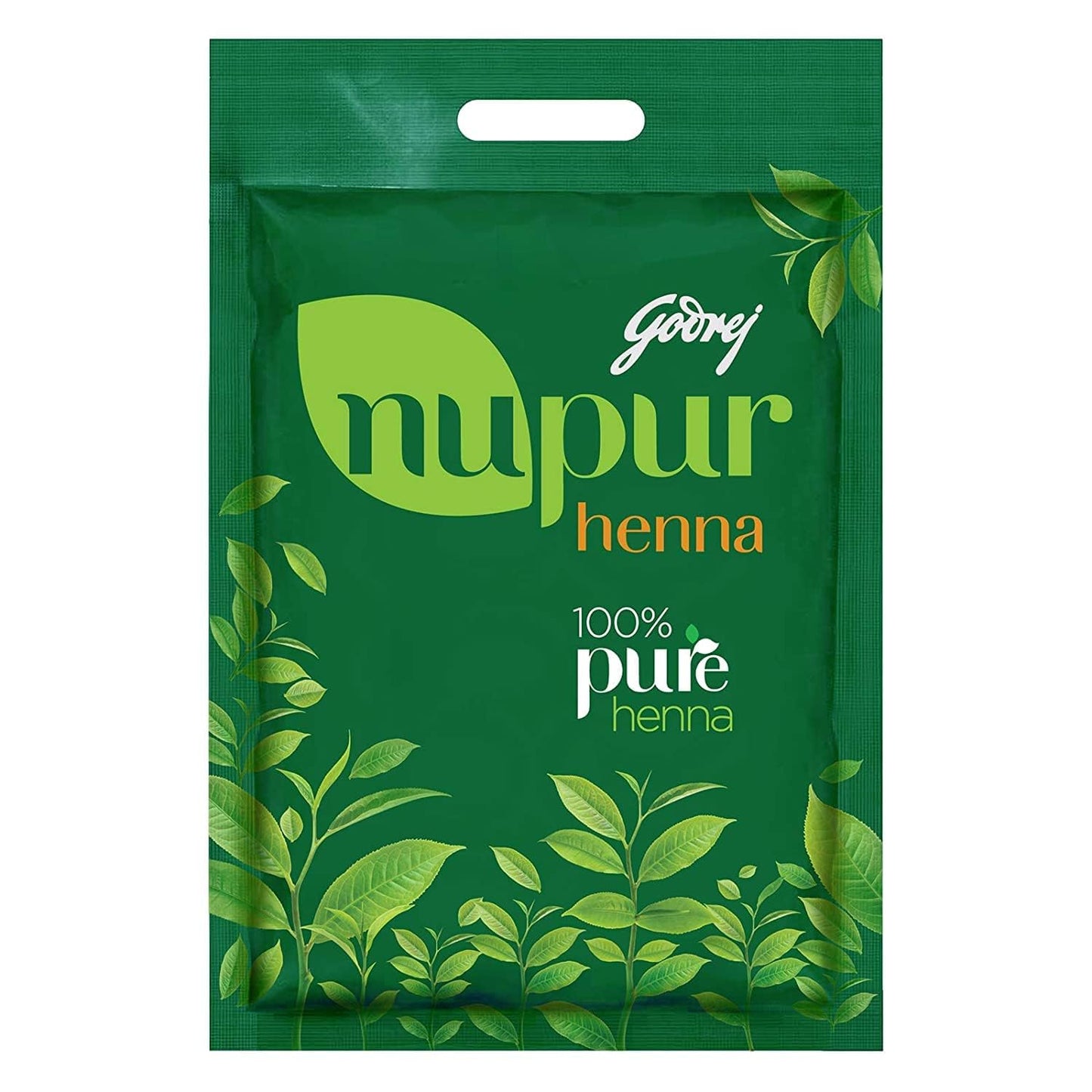 2x Godrej Locking Solutions and Systems Nupur 100% Pure Henna Powder for Hair Colour (Mehandi) | for Hair, Hands & Feet (400g each) - Pack of 2