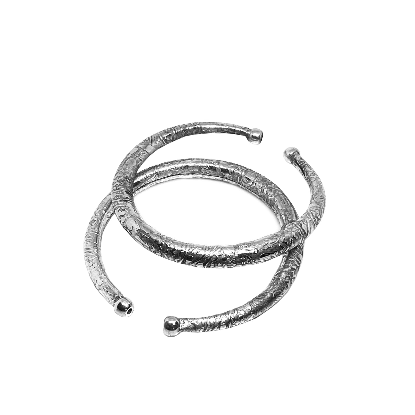 THE STYLE COURTYARD Oxidized Toe Kada/Anklet Kada/Leg Kada Traditional Rajasthani Jewelry, Kada Payal For Women