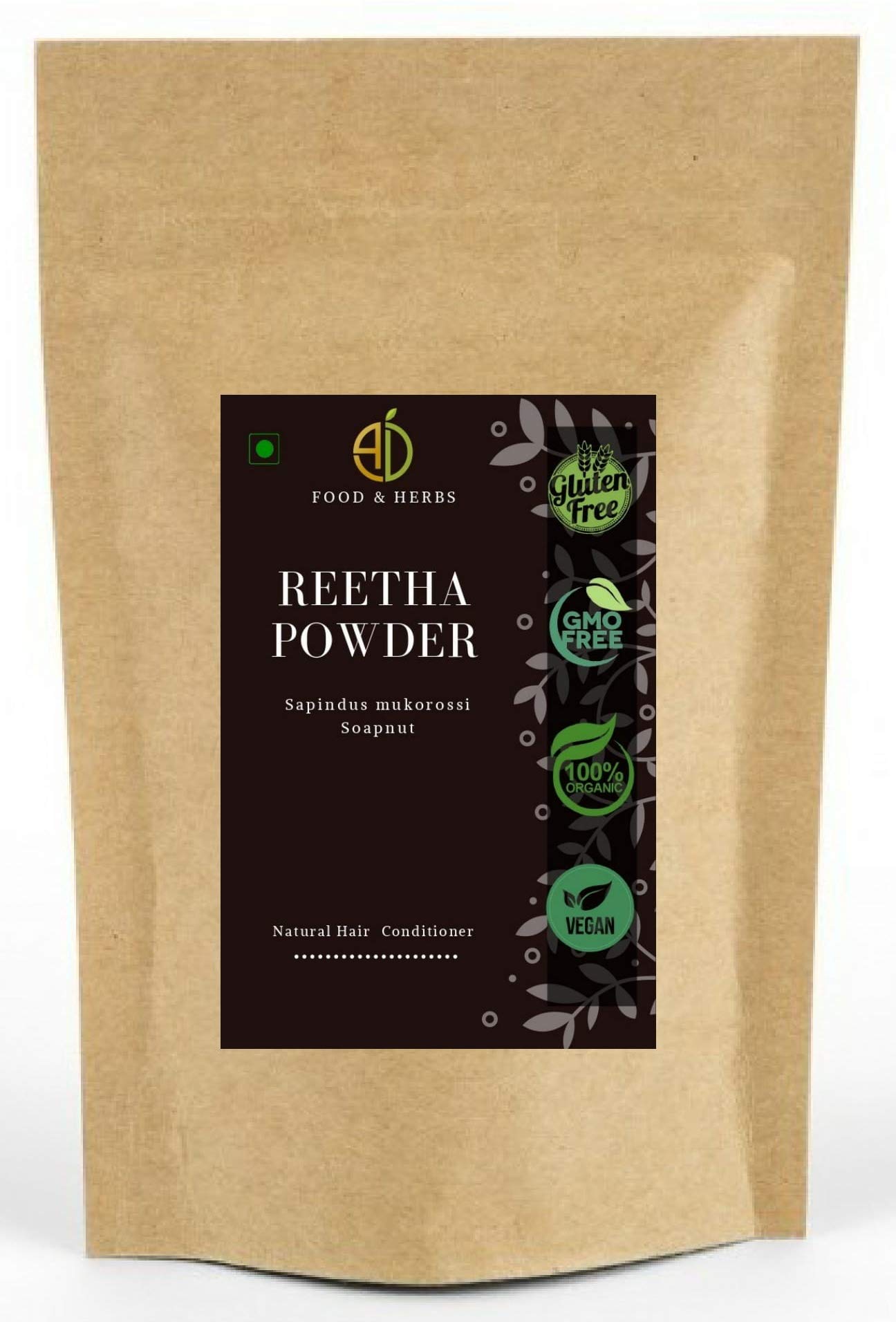 A D Food & Herbs Natural Organic Reetha Powder (1 Kg)