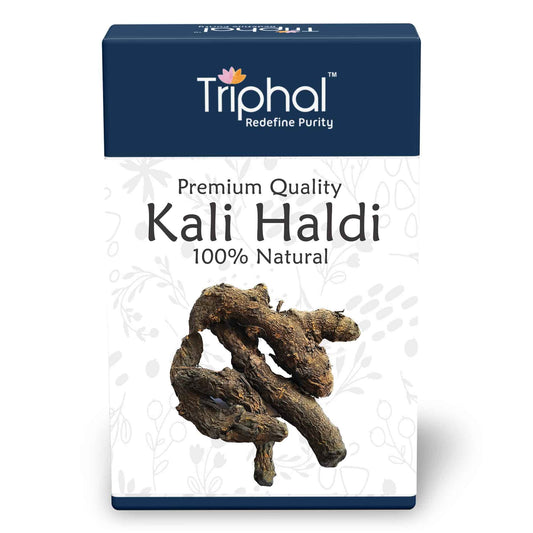 TRIPHAL BRAND Kali Haldi or Black Turmeric or Narkachur or Narkachoor | Raw and Natural (100 grams)