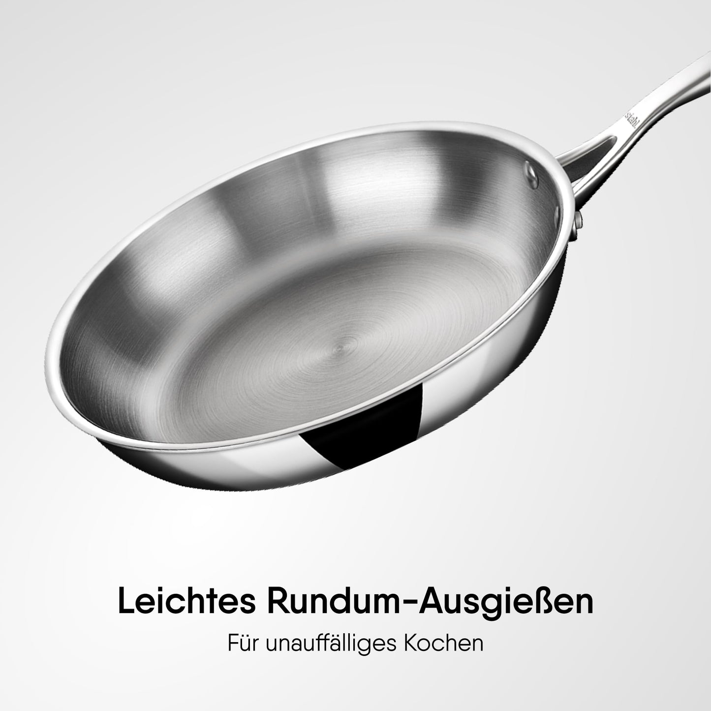 Stahl Artisan Triply Stainless Steel Fry Pan with Lid, Induction & Gas Stove Compatible Frying Pan, Omelette Pan, Egg Pan, 1.1 L, 20 cm