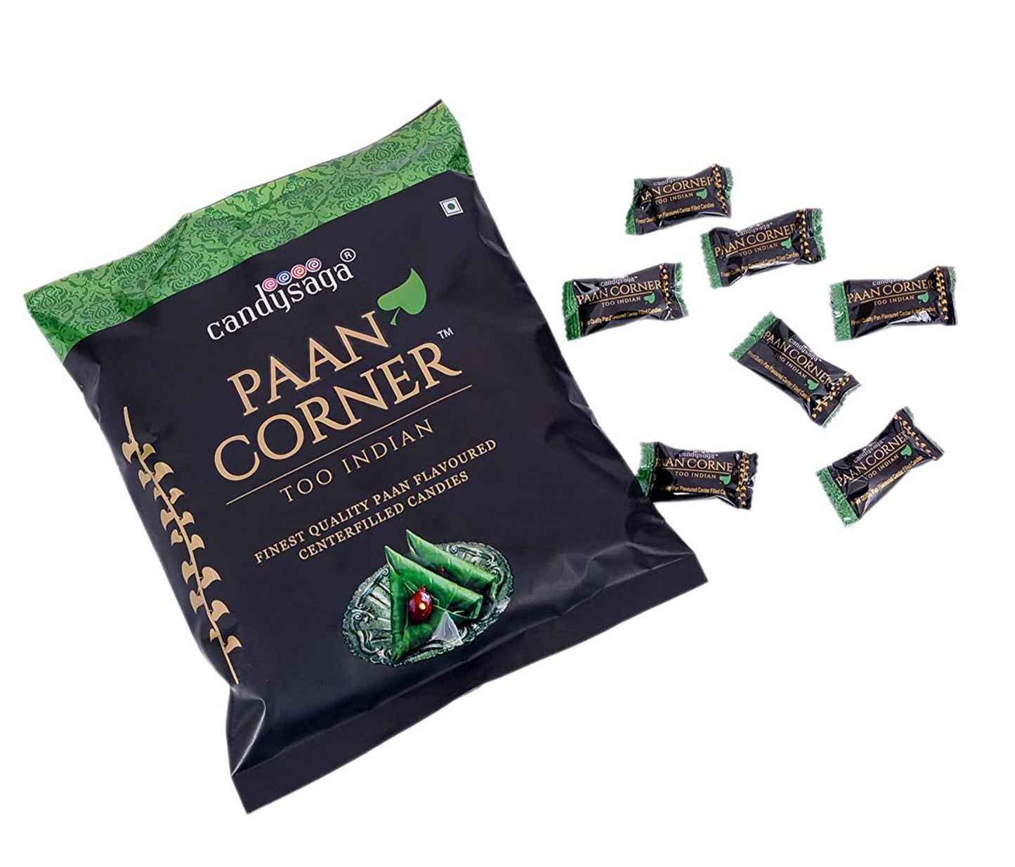 4x CandySaga Paan Corner Paan Flavoured Candy (Packet) (Pack Of 4) - 1860 Gram