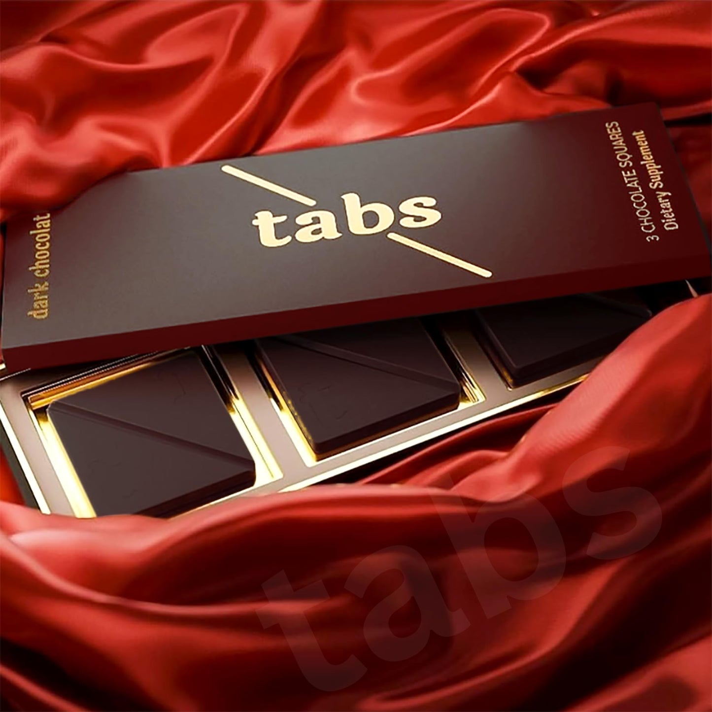 Tabs Dark Chocolate for Men & Women I Uplifting Mood I Vitality More Desire & Enjoyment Best Gift Set for Men's & Women's (TABS.01-DARK CHOCOLATE) | Pack of 1