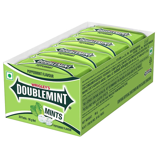 Wrigley’s Doublemint , Peppermint Thinmints - 96g - 20 Pieces