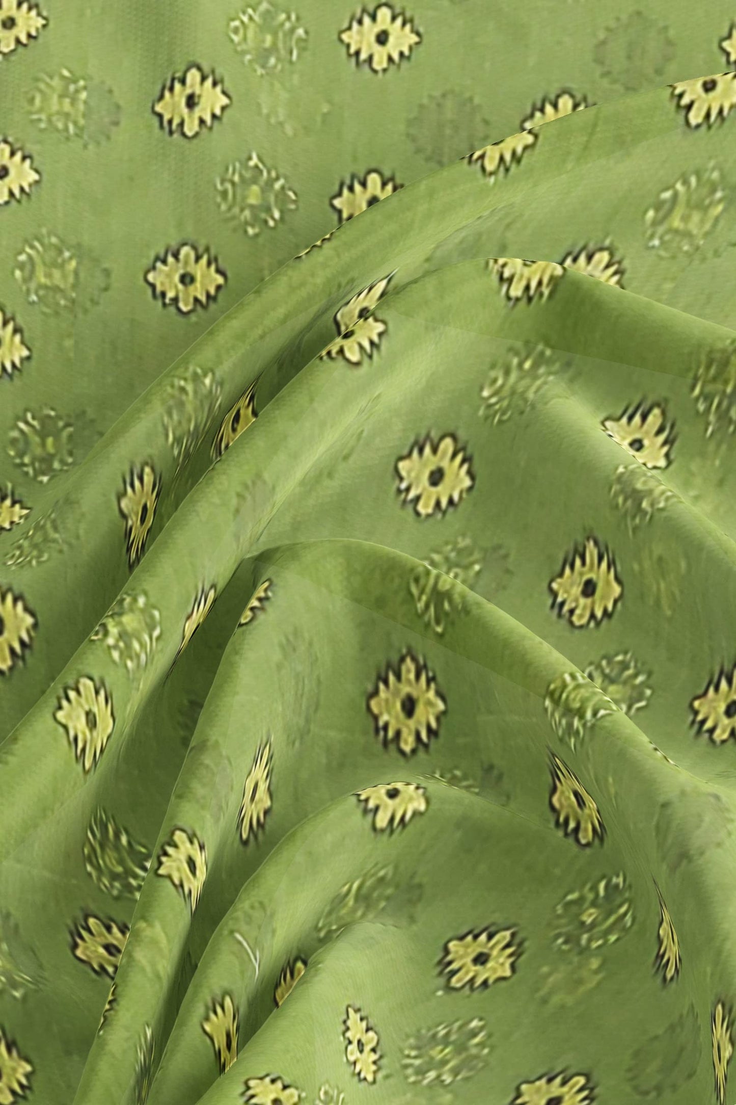 Saree Niketan Women's Traditional Bengal Cotton Silk Dhakai Jamdani Saree. (Green)