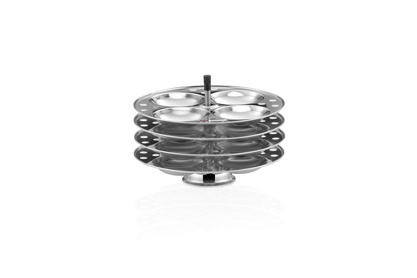 Butterfly Stainless Steel Idli Cooker, Idly Maker Set with 4 Plates, 16 Idlies, Silver, Standard, 4 Liters