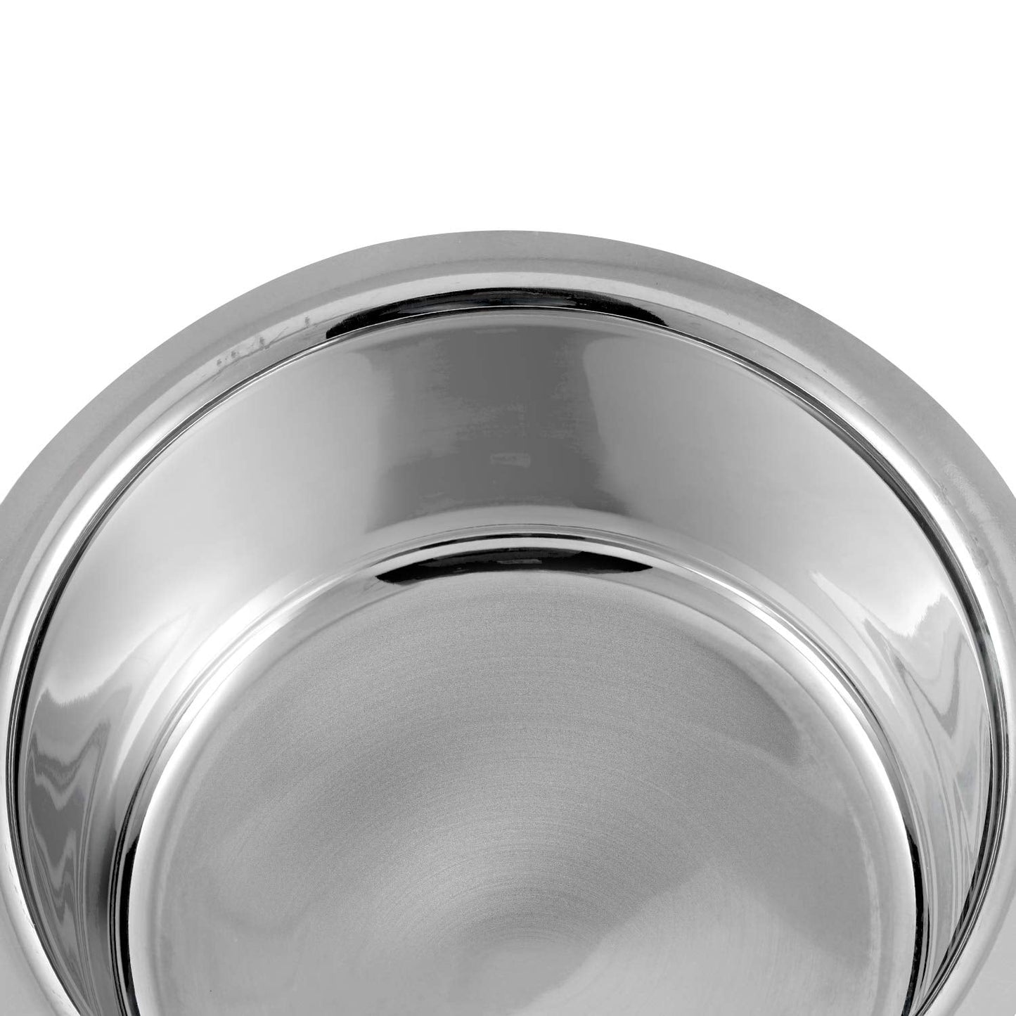 Vinod Stainless Steel Capsule Bottom Tope/Patila Combo Set Of 3 Pcs-2.7 Liter(14Cm Diameter),3.4 L(15Cm Diameter)And 4 L(16Cm Diameter)-Silver