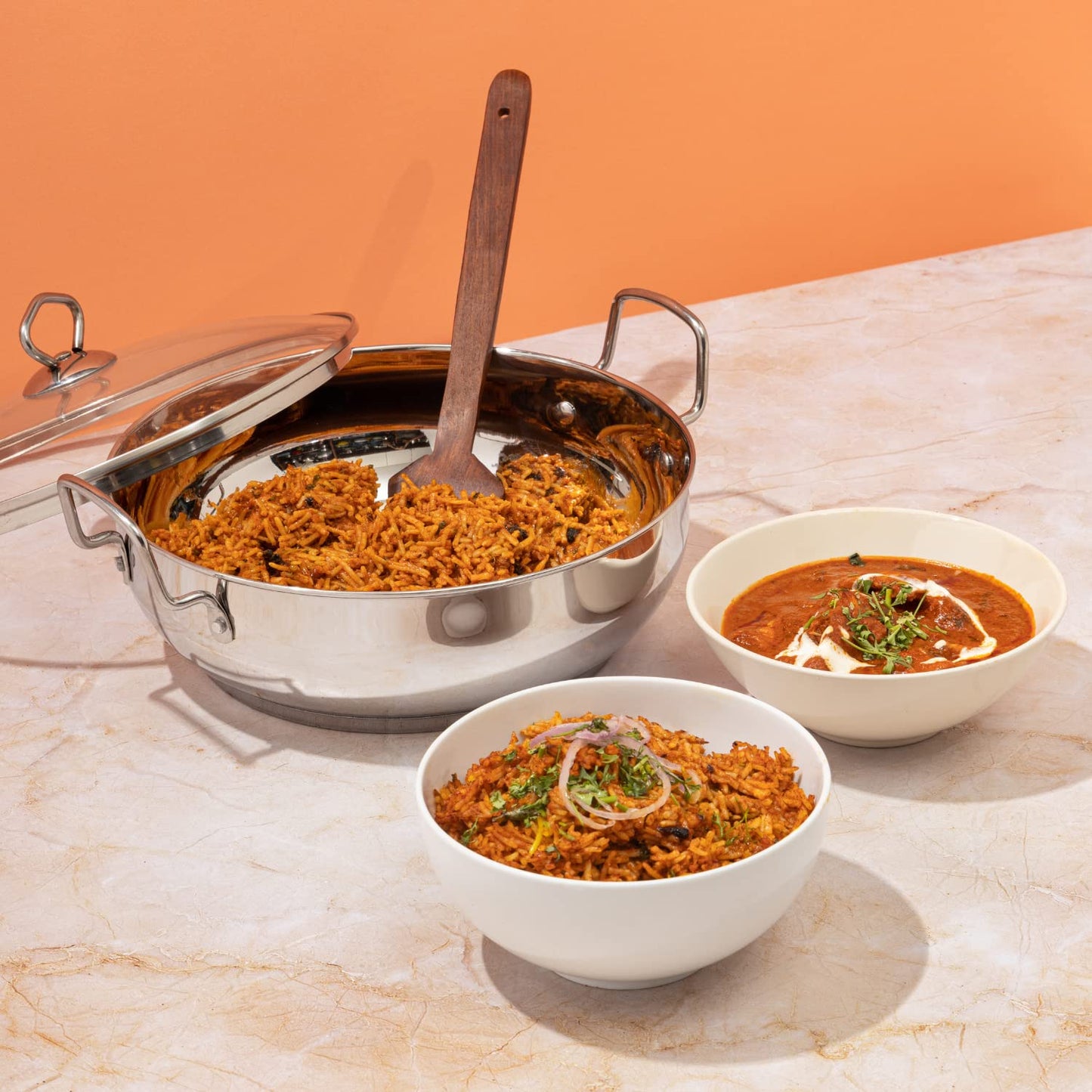 Vinod Cookware Induction friendly Kadai with Lid, 1.5 Litres