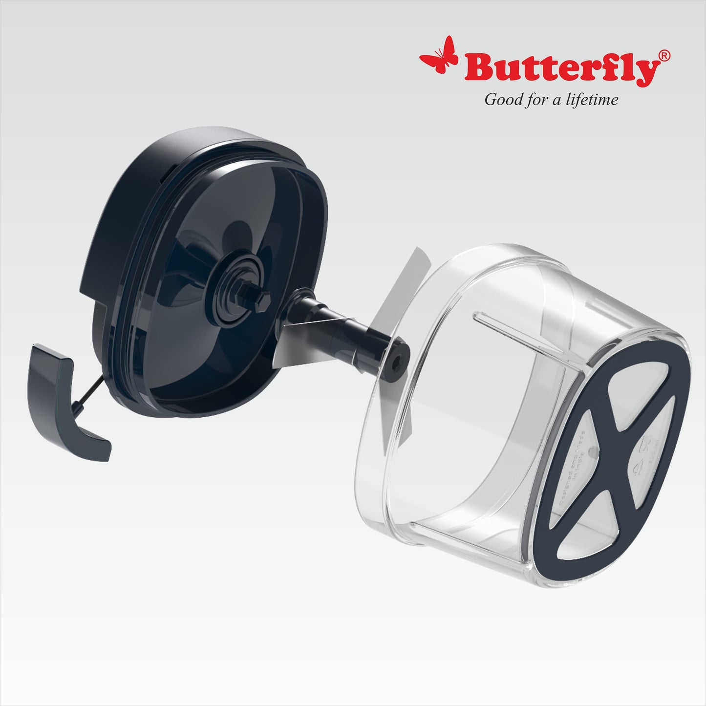 Butterfly Hero 500W Mixer Grinder And Vegetable Chopper, Grey - 500 Watts