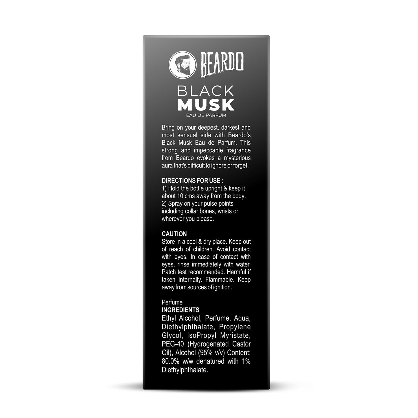 Beardo Black Musk Eau De Parfum Perfume for Men, 100ml | Musky, Woody Perfume for Men Long Lasting | Gift for men | Best Date night fragrance | Mens Perfume | Gift For Brother | Gift For Friends