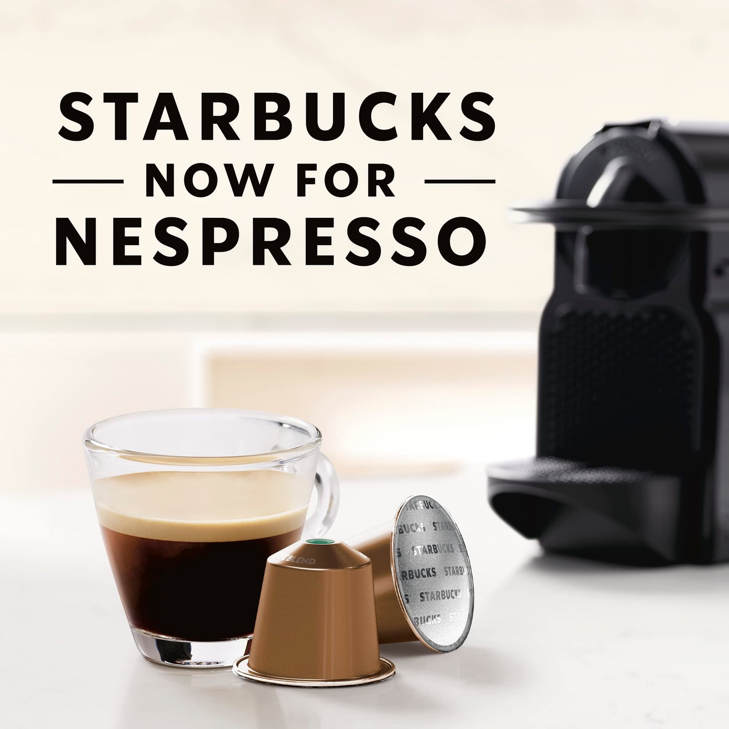 Starbucks By Nespresso, House Blend (50-Count Single Serve Capsules, Compatible With Nespresso Original Line System), Box - 0.126 Pounds