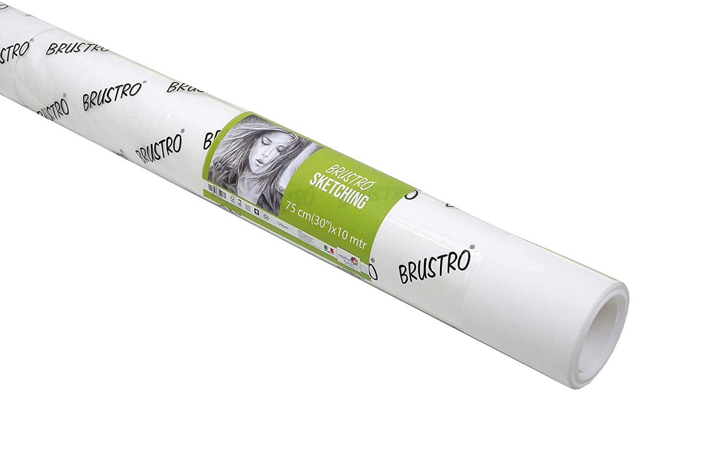 Brustro Artist Drawing Paper Roll 120 Gsm. Size 75 cm(30") x10 mtr