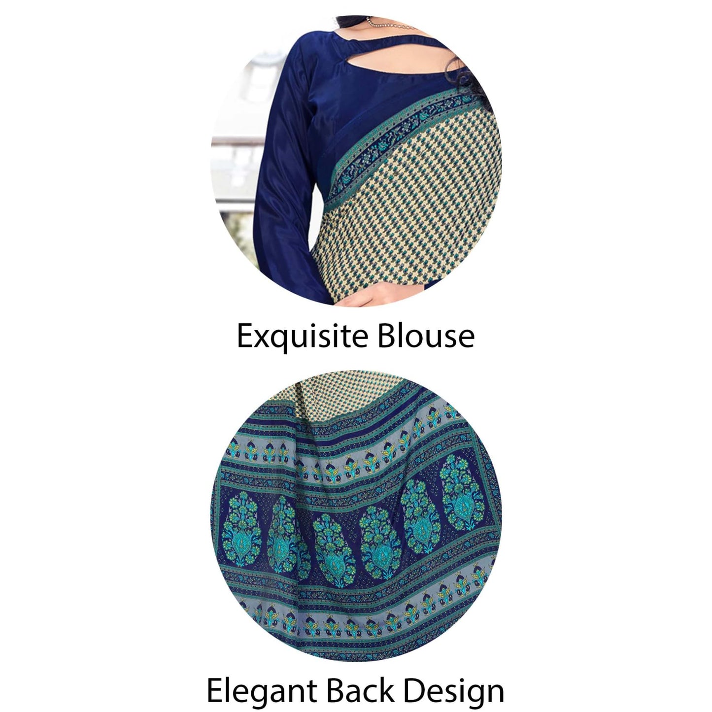 Vimla Women's Beige Crepe Silk Uniform Saree with Blouse (Beige; 1305_AC_Free Size)