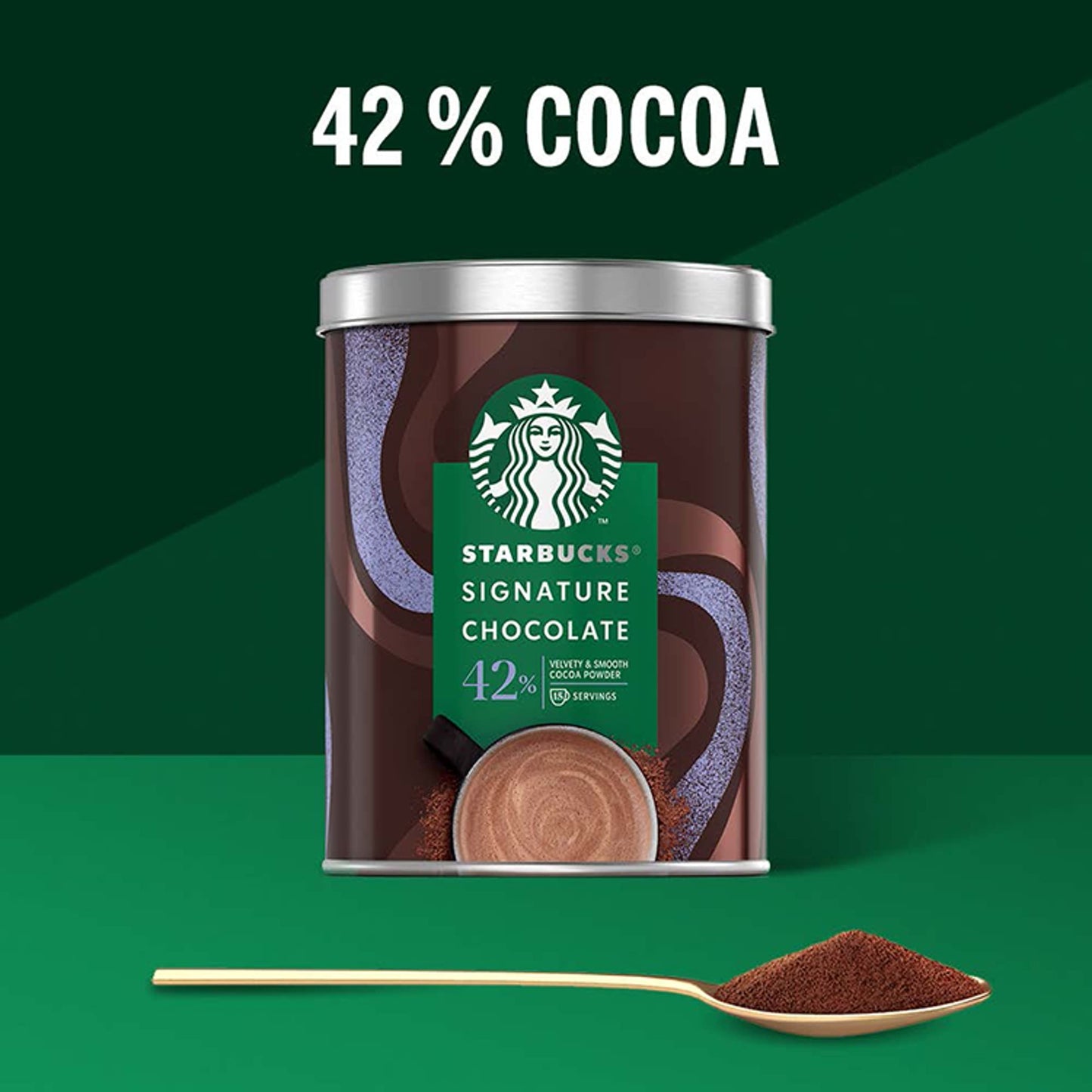 Starbucks Signature Chocolate 42% Velvety &Smooth Cocoa Powder TIN 330G