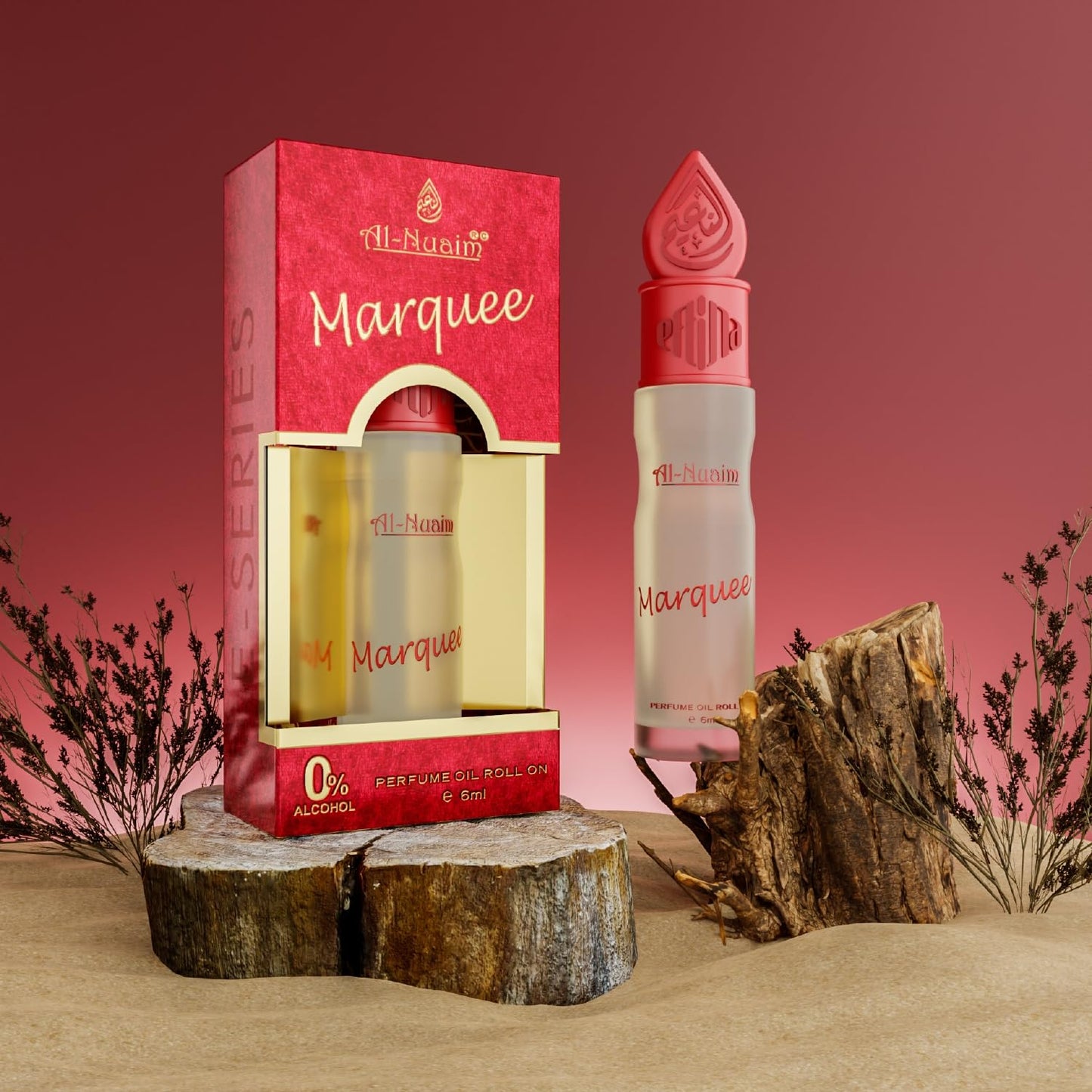 Al-Nuaim® E-Series Attar Roll On - 6ML | Unisex Attar | Exquisite Alcohol-Free Aromatic Fragrance Oil for Lasting Elegance and Charm (Marquee, Pack of 1)