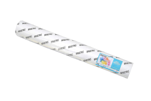 Brustro Artists' Watercolour 25% Cotton Paper Roll 300 gsm Cold Pressed Size 75 cm(30") x 10 mtr