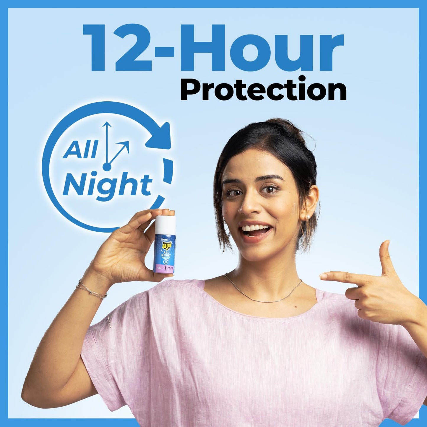 All Out All Night Mosquito Repellent Spray, 30ml | 1 Spray in Each Top Corner of the Room for 12 Hours Mosquito Protection | Lasts 60 Nights