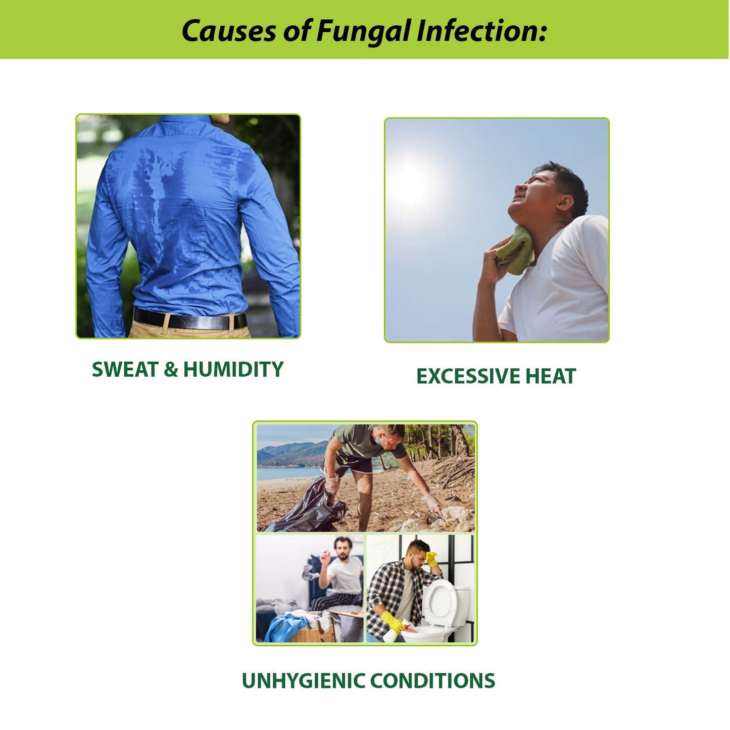 Tetmosol Anti-fungal Dusting Powder - for daily use - fights skin infections, prickly heat, itching - Pack of 2 (2x100gms)