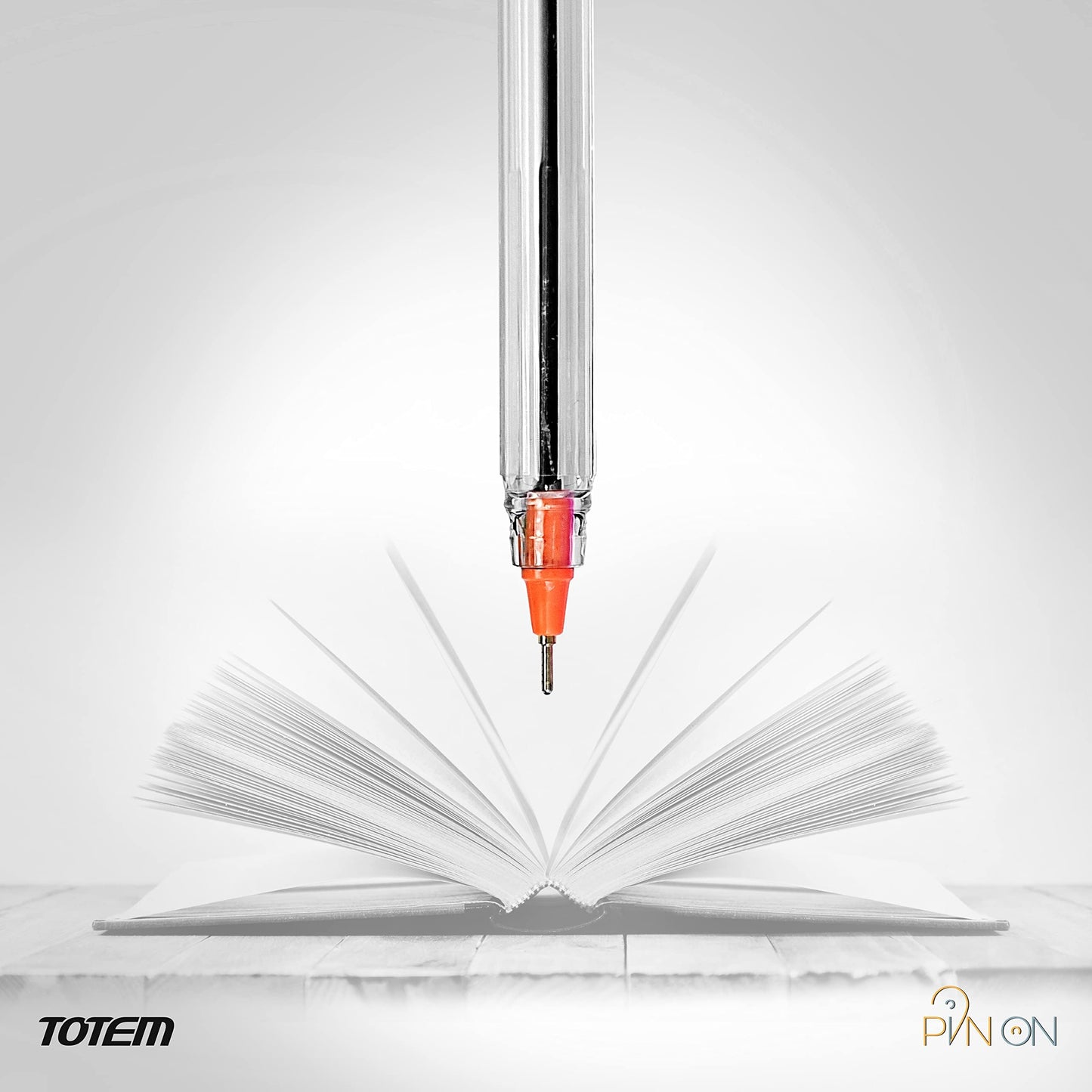 TOTEM Pin On Ball Pens | 60 Blue Ink Pens | 0.7 mm Tip | Comfortable Grip | Pens Combo Pack | Best Pens for Writing | Perfect for KIds