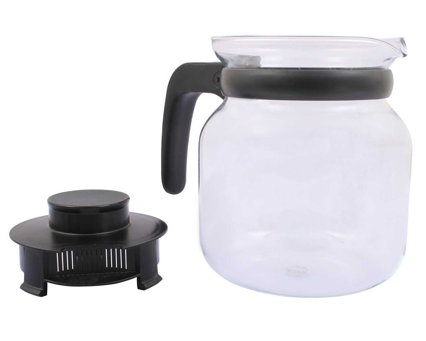 Borosil Glass Carafe with Strainer, 1 Litre, Transparent