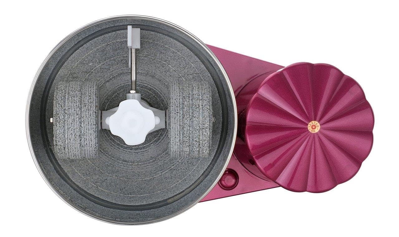 Sowbaghya Vibe 2Ltr Table Top Wet Grinder(Metallic Pink) | Heavy Duty Motor | Ideal for Your Kitchen | 2Ltr Wet Grinder for All Kinds of Batter for South Indian Dishes