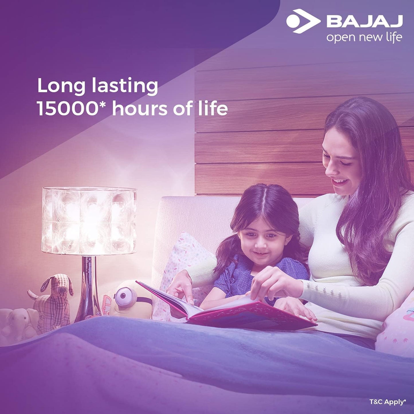Bajaj LEDZ 8.5W Rechargeable Emergency Inverter LED Bulb, Cool Day Light, White, Upto 4 Hours Battery, b22d