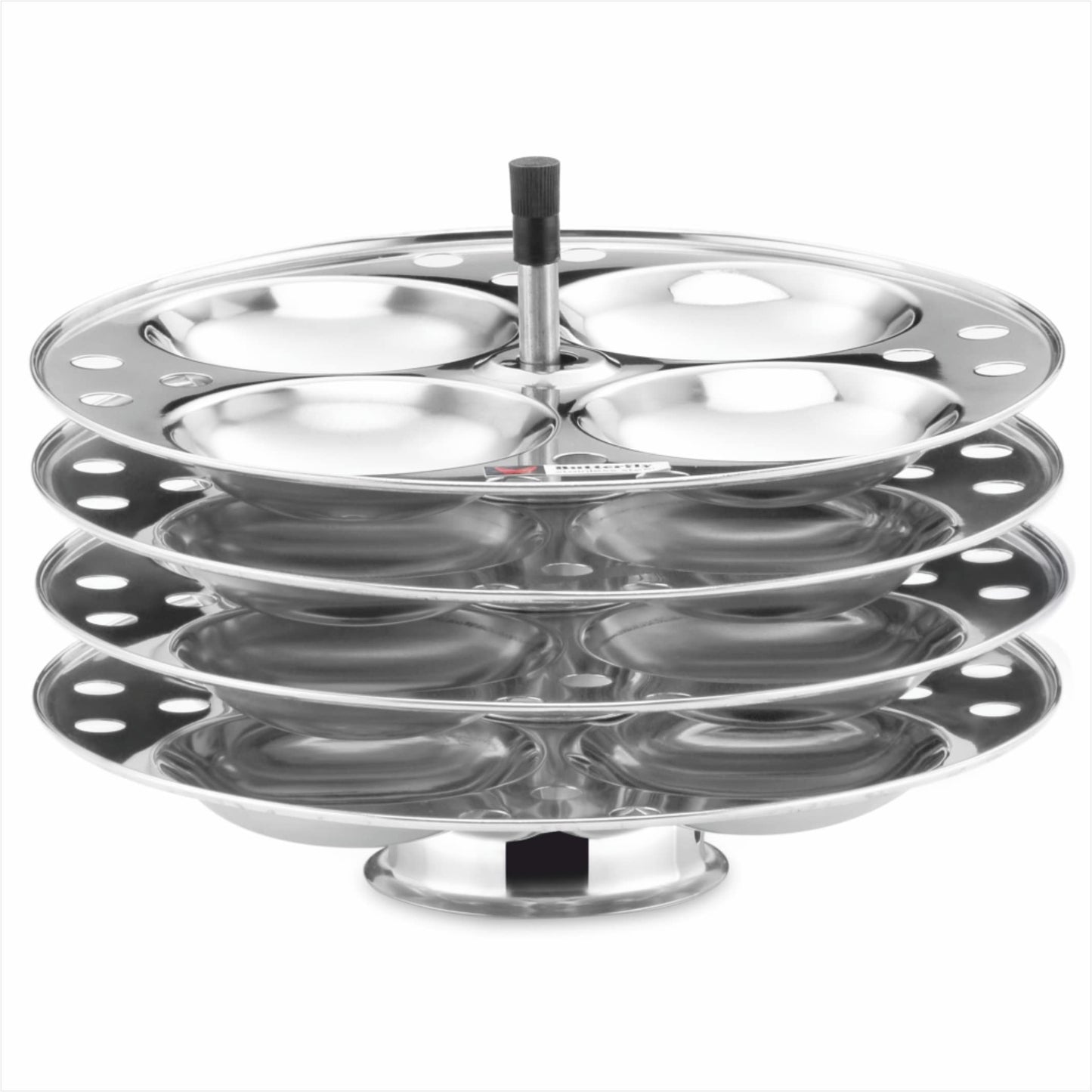 Butterfly Friendly Aluminium Idli Cooker with 4 Stainless Steel Idli Plates