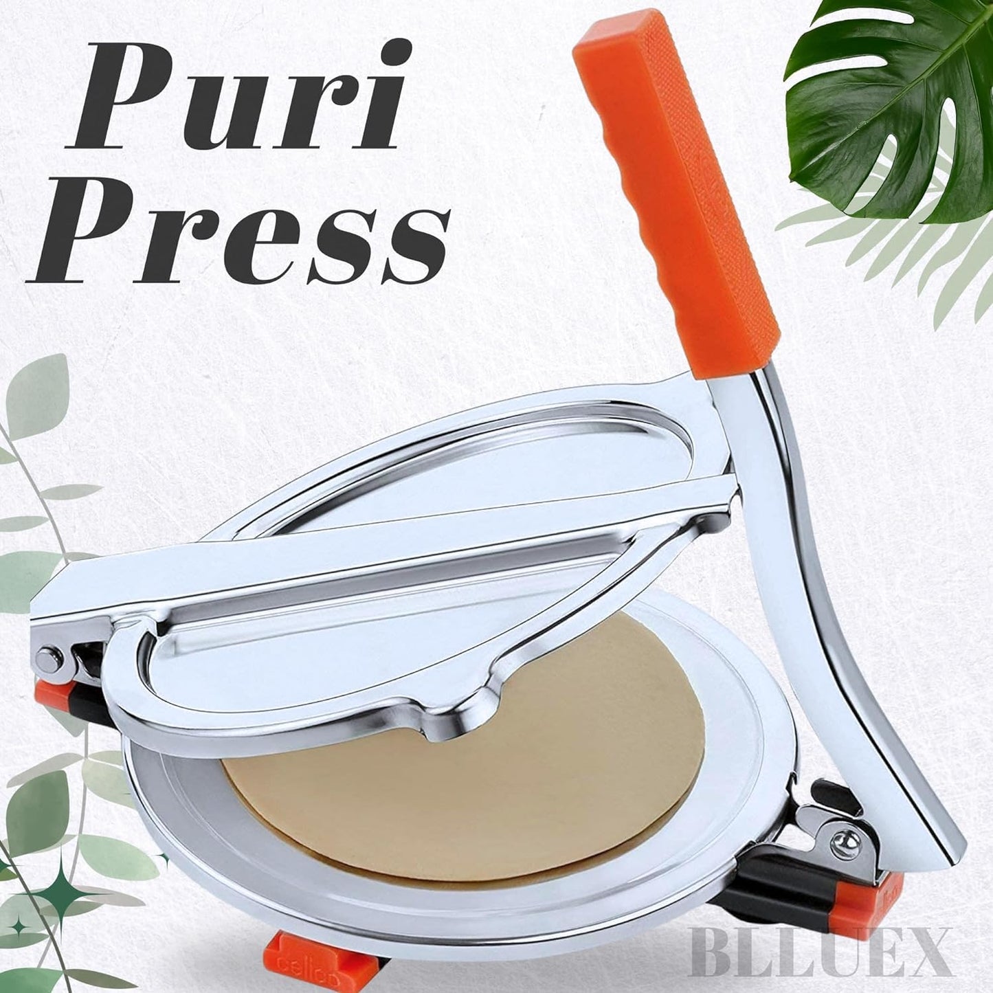 BLLUEX Premium Multi-Purpose 17cm Roti Maker,Manual Press for Chapati, Puri, Khakhra, Papad, Pathiri for Flatbread | Easy to Use HomeMade