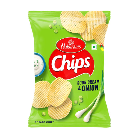 25x Haldiram's Sour Cream N Onion Flavour - 90g - Pack of 25