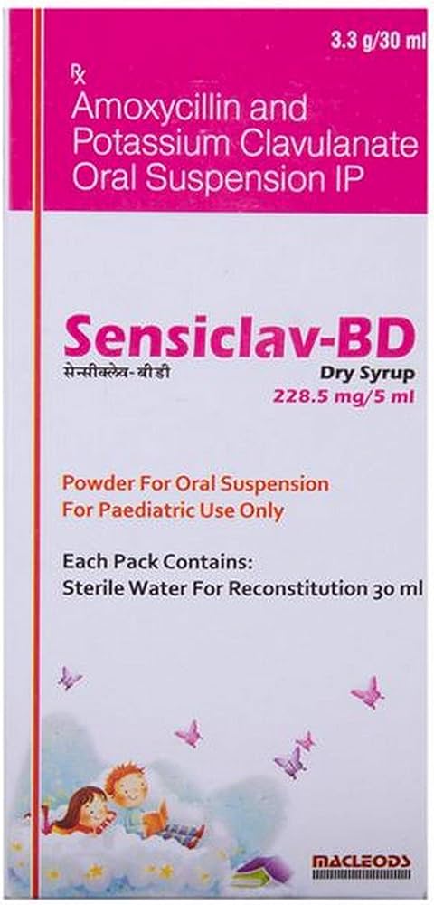 Sensiclav BD 228.5mg Dry Syrup - 30ml