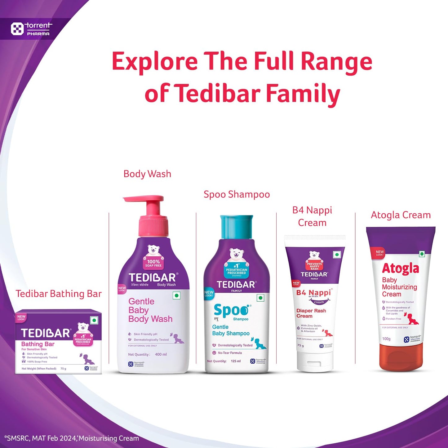 Atogla Baby Cream 100g from Tedibar Family | Advanced Gentle Moisturising Cream |Pediatrician Recommended- By Torrent Pharma