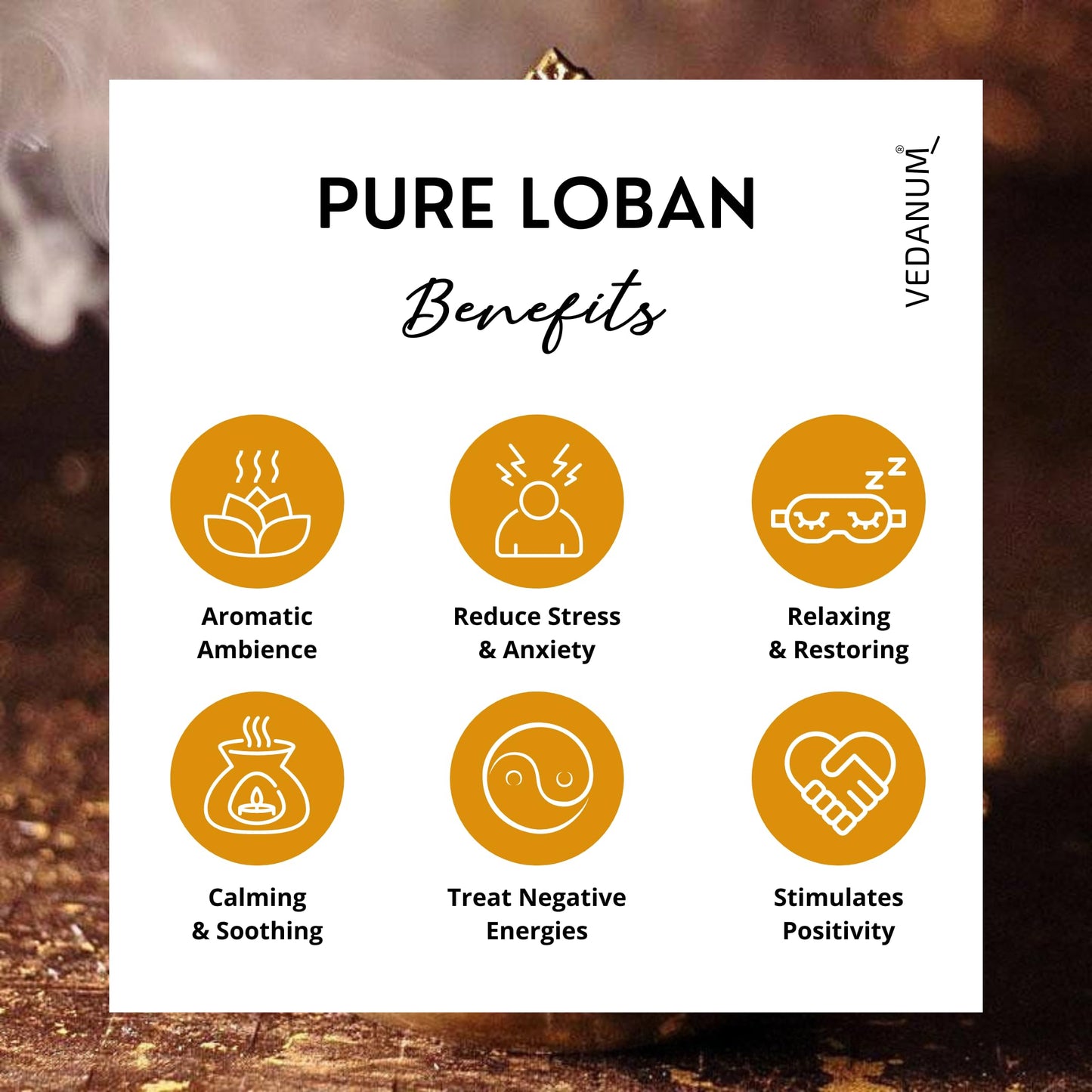 Vedanum Super Premium A Grade Kasturi Loban Solid Crystals Jar for Dhoop and Air Purification || Pack of 1 (100 Gm)