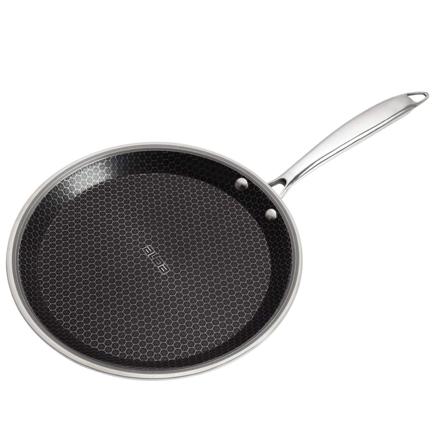 Alda Nero Tri-Ply Stainless Steel Non-Stick Crepe Pan 30 cm