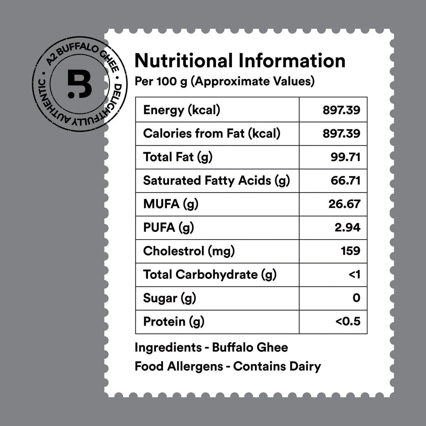Barosi Premium Buffalo Ghee 500 Ml | Vedic Bilona Method | Churned From Curd | Pure & Natural | Farm Made In Small Batches | Glass Jar Packing