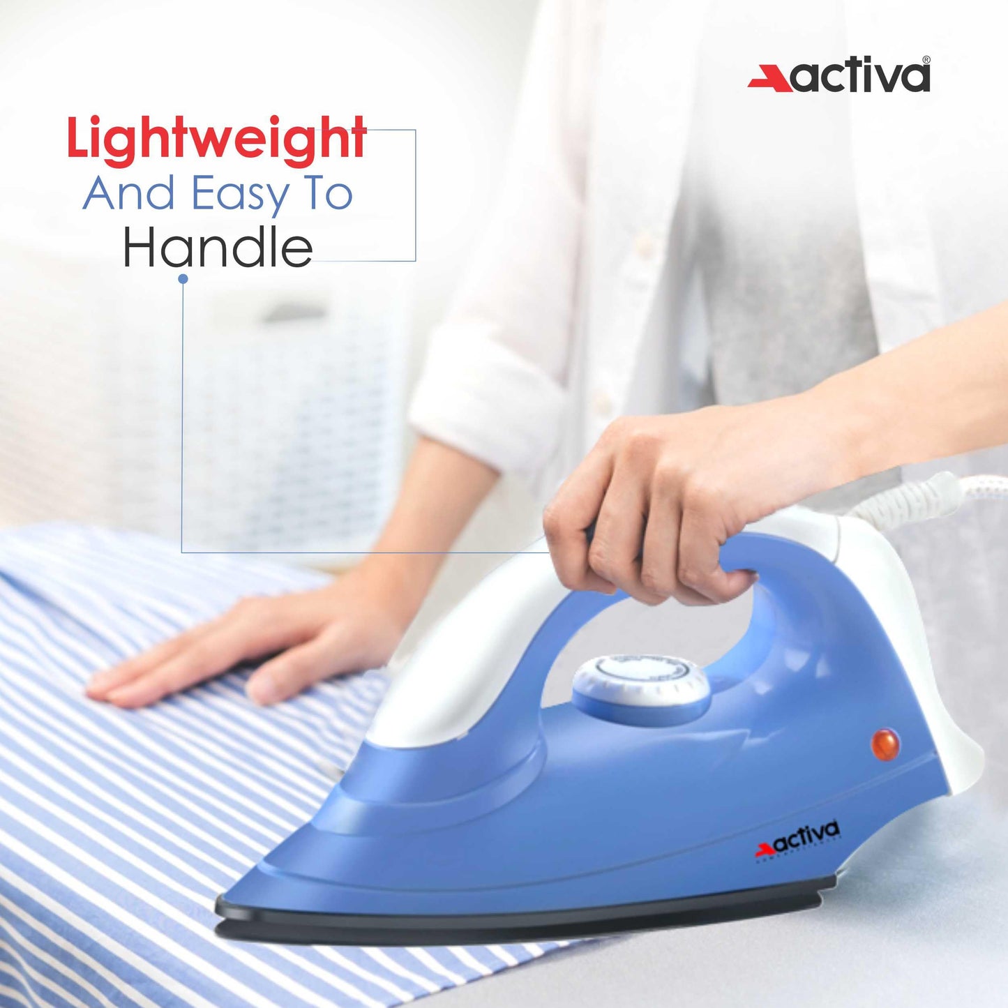 Activa Pluto Combo 500 Watt 3 Jar Mixer Grinder With Electric Dry Iron Come With 2 Year Warranty - Multicolor