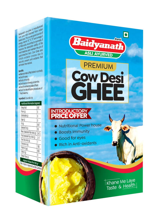 Baidyanath Cow Desi Ghee for Better Digestion and Immunity | | Naturally improves digestion and boosts immunity | 1L
