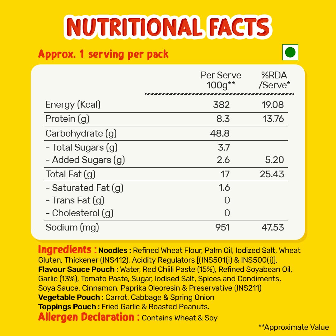 25x Masterchow Chilli Garlic Instant Cup Noodles - 100g - Pack of 25