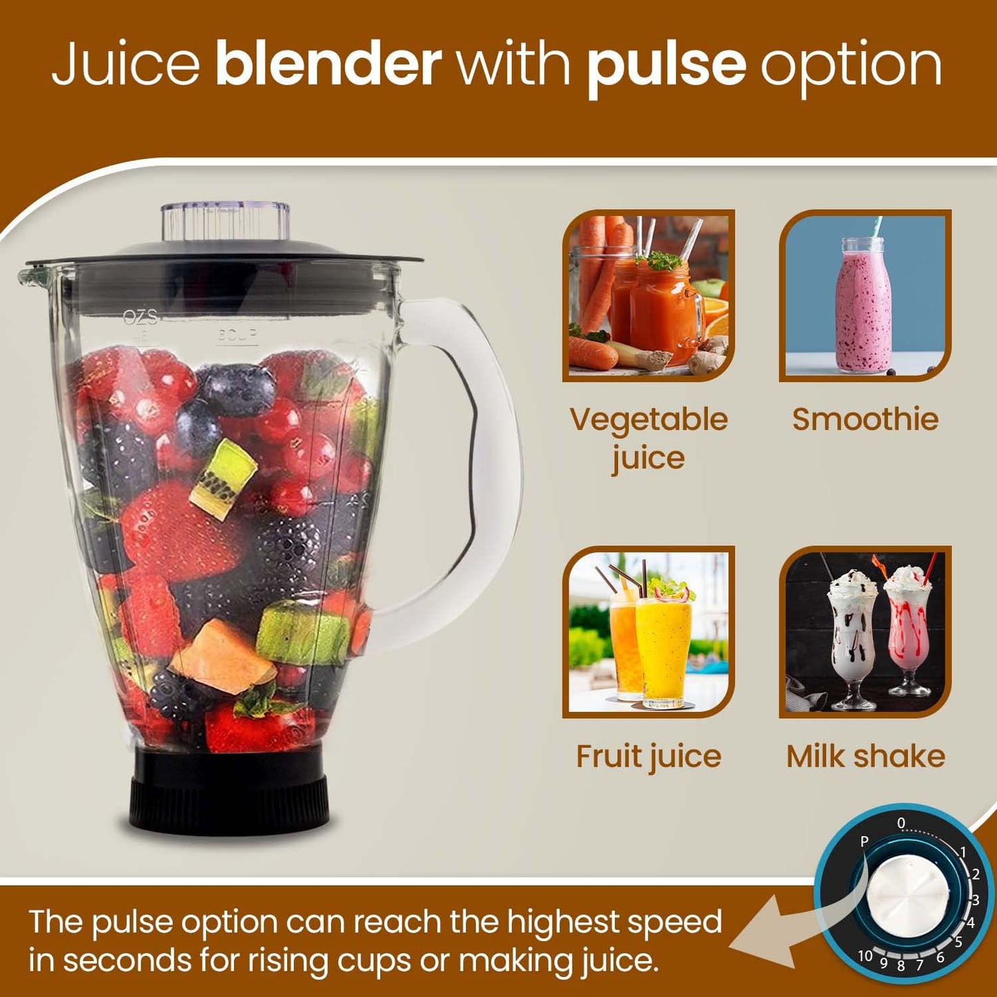 AGARO Imperial Stand Mixer,1400W with 6L SS Bowl, 1.5L Blending Jar,10 Speed With Pulse Function, 100% Copper Motor, Includes Blending Jar, Whisker, Beater, Dough Hook, Egg White Separator, Black