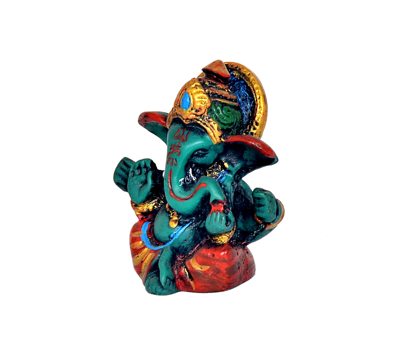 AONA Resin Lord Ganesha Ganpati Statue Idol Murti, Height : 6 cm