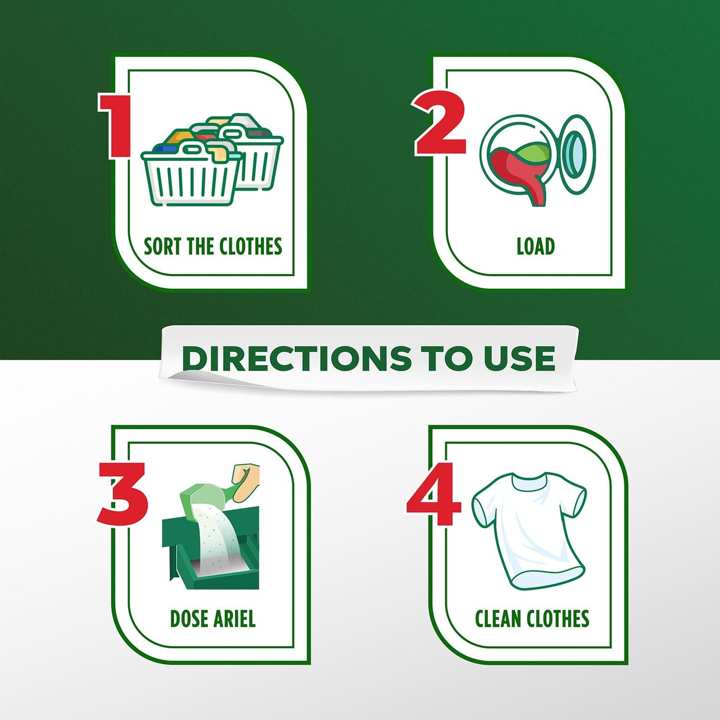 Ariel Matic Front Load Detergent Washing Powder - 5kg Plus 3kg