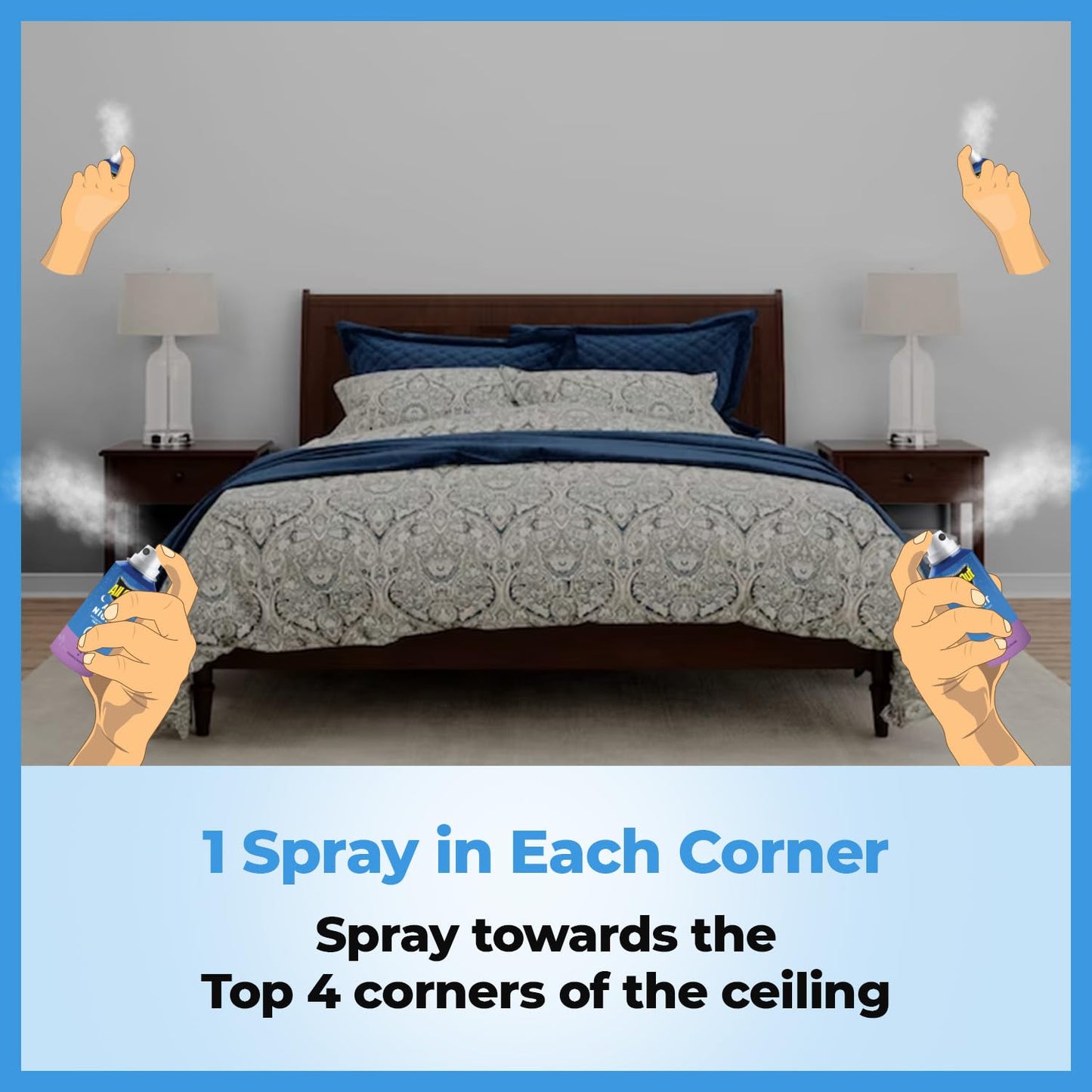 All Out All Night Mosquito Repellent Spray, 30ml | 1 Spray in Each Top Corner of the Room for 12 Hours Mosquito Protection | Lasts 60 Nights