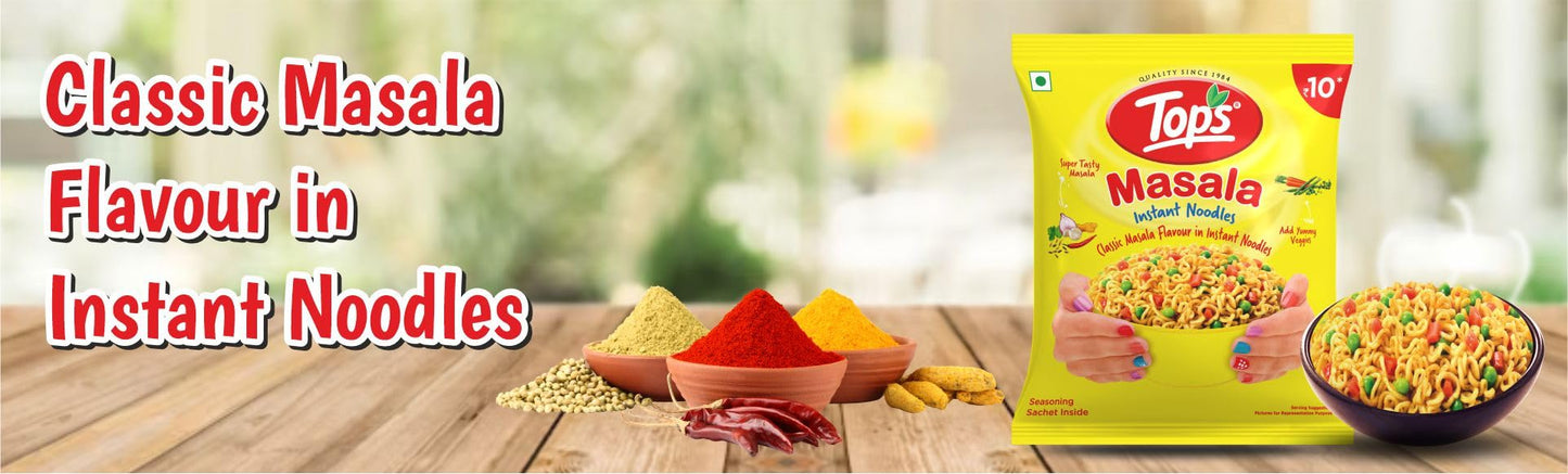 Tops Instant Masala Noodles -800 gm (16 Pouches x 50 gm) with Magical Taste of Masala