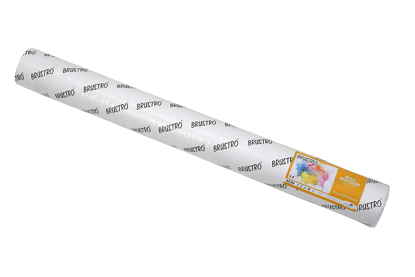 Brustro Artists' Watercolour 25% Cotton Paper Roll 200 Gsm Cold Pressed Size 75 cm(30") x10 mtr