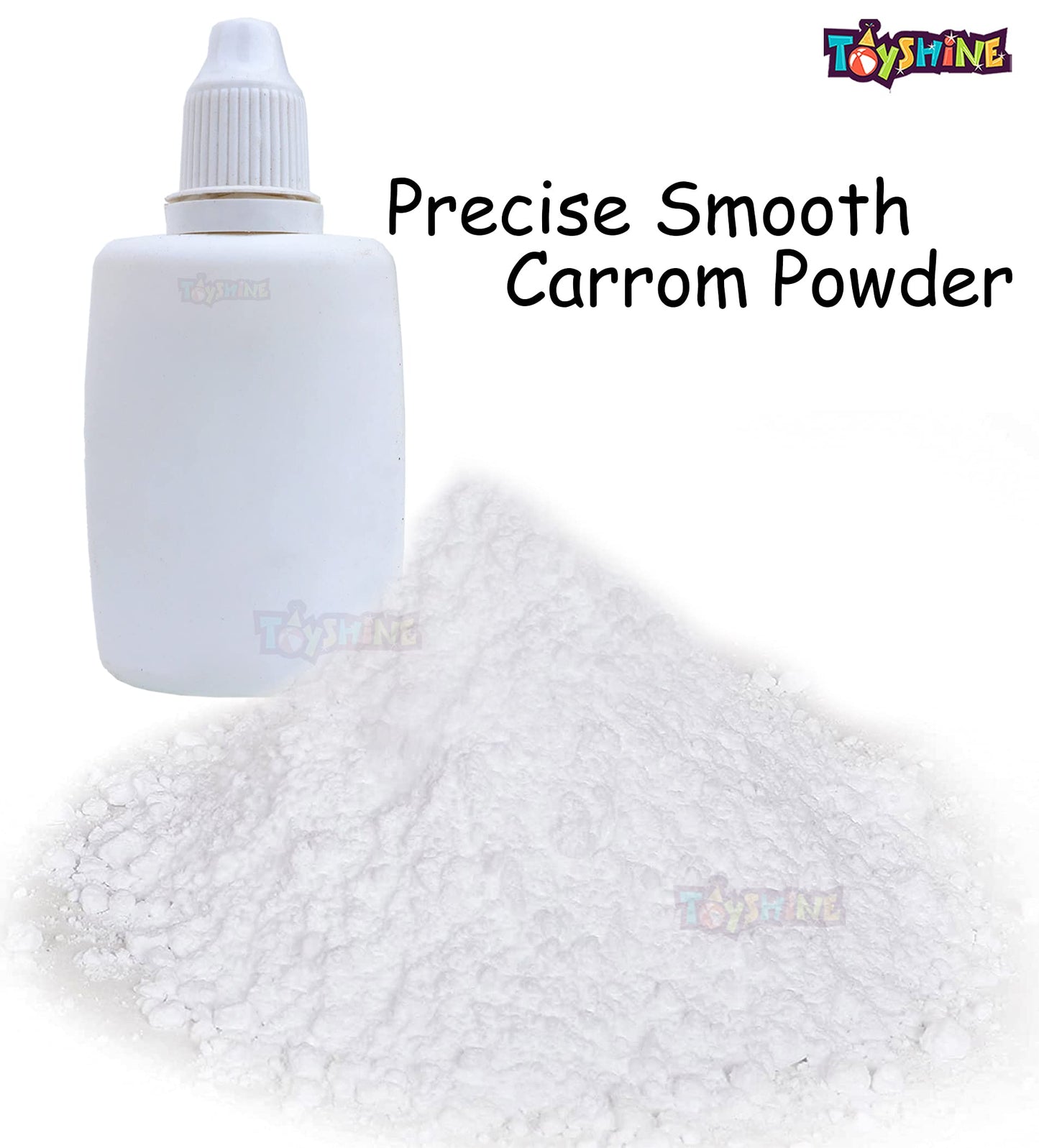 Toyshine Carrom Playing Coins and Powder for kids and adult| 24 Wooden Coins | 1 Striker | 1 Urea Powder SSTP,Multicolor