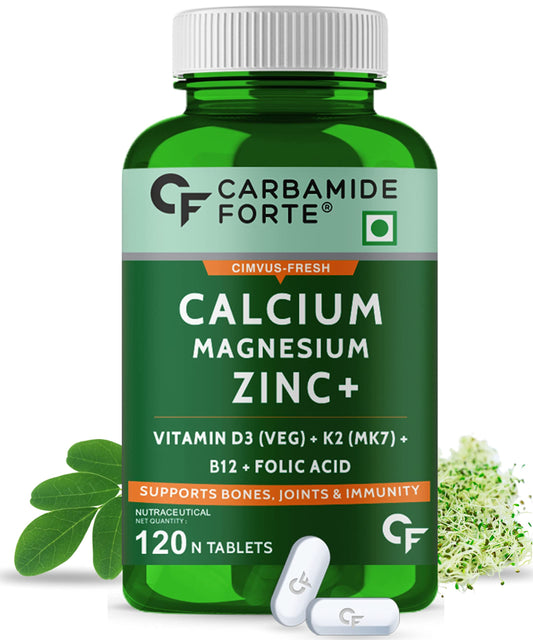 Carbamide Forte Cimvus Fresh-Plus Easily Absorbed Calcium + Extra Vitamin D3 And Vitamin B12 - 100 Veg Tablets