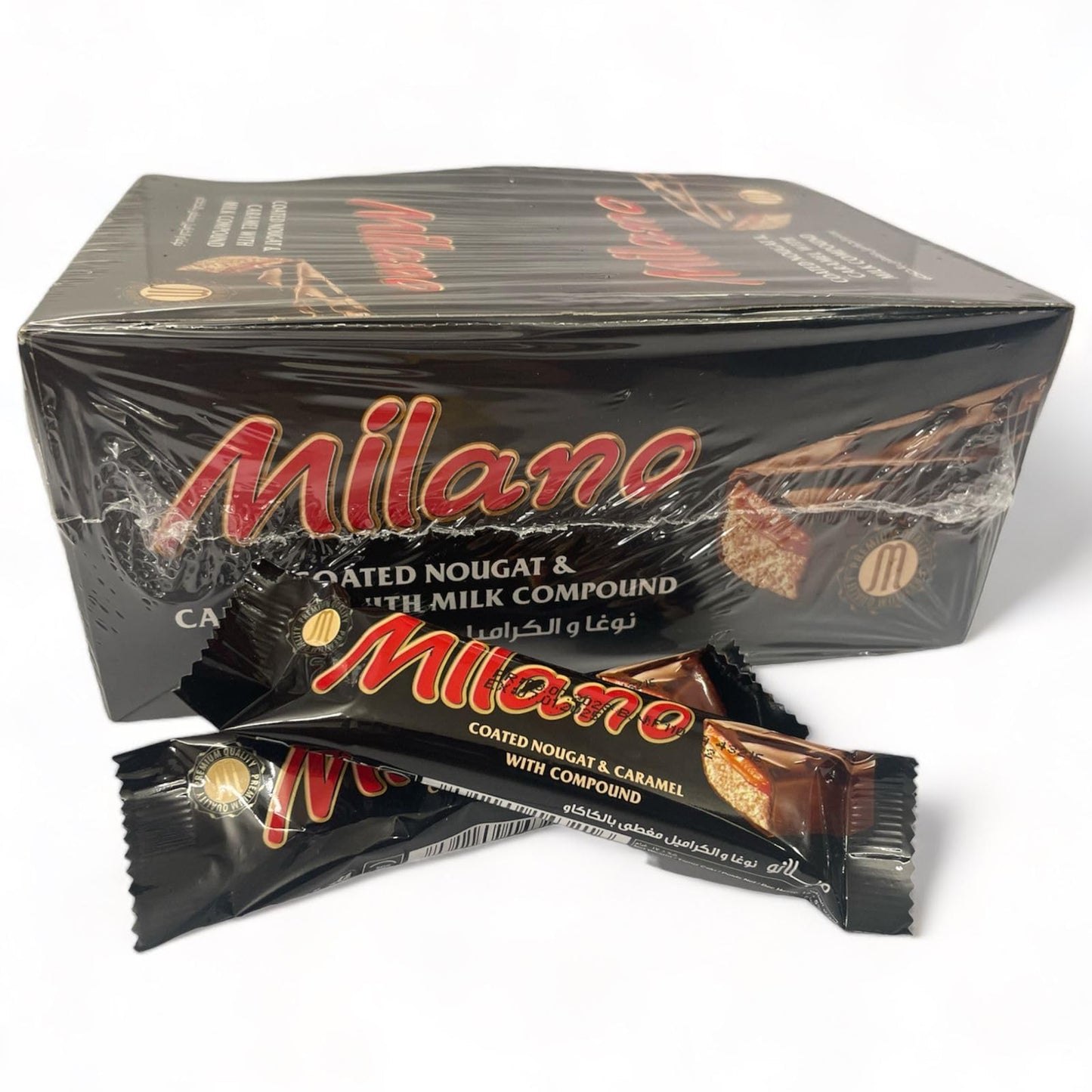 30x Milano Coated Nougat & Caramel Compound Chocolate 30pc - 510g